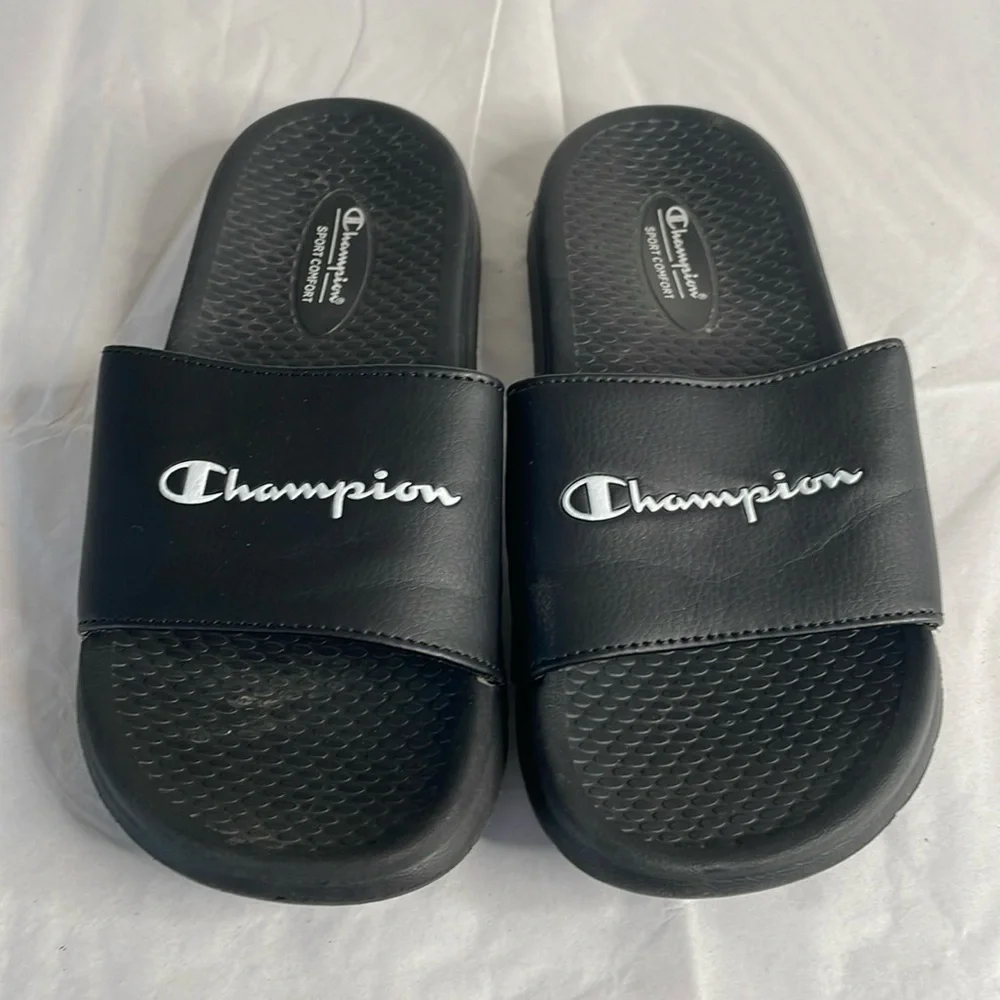 Champion slides black size 3 sport comfort